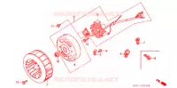 ALTERNATEUR pour Honda TACT 50 STAND UP de 1996