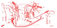 LEVIER DE GUIDON   CABLE   COMMODO (TB507) pour Honda 50 GYRO UP de 2007