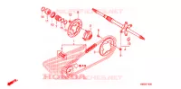 ARBRE DE ROUE ARRIERE pour Honda SPORTRAX TRX 300 X de 2009