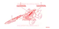 AUTOCOLLANTS pour Honda SPORTRAX TRX 300 X de 2009