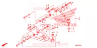 TRIANGLES AVANT pour Honda SPORTRAX TRX 300 X de 2009