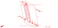 AMORTISSEUR ARRIERE pour Honda FOURTRAX 350 RANCHER 4X4 Electric Shift de 2004
