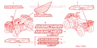AUTOCOLLANTS pour Honda FOURTRAX 350 RANCHER 4X4 Electric Shift de 2004