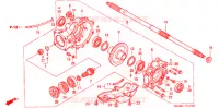 COUPLE CONIQUE pour Honda FOURTRAX 350 RANCHER 4X4 Electric Shift de 2004