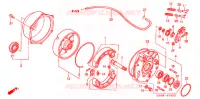 FLASQUE   MACHOIRES DE FREIN ARRIERE pour Honda FOURTRAX 350 RANCHER 4X4 Electric Shift de 2004