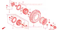 ROUE AVANT pour Honda FOURTRAX 350 RANCHER 4X4 Electric Shift de 2004