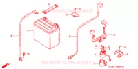 BATTERIE pour Honda FOURTRAX 350 RANCHER 4X4 de 2004