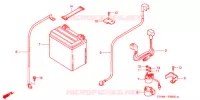 BATTERIE pour Honda FOURTRAX 350 RANCHER 4X4 de 2005