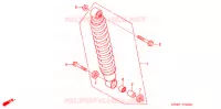 AMORTISSEUR ARRIERE pour Honda FOURTRAX 350 RANCHER Electric Shift de 2004