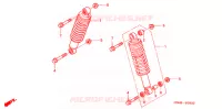 AMORTISSEUR AVANT pour Honda FOURTRAX 350 RANCHER Electric Shift de 2004
