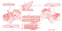 AUTOCOLLANTS pour Honda FOURTRAX 350 RANCHER Electric Shift de 2004