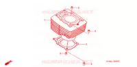 CYLINDRE pour Honda FOURTRAX 350 RANCHER Electric Shift de 2004