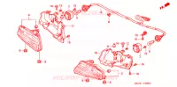 FEU ARRIERE pour Honda FOURTRAX 350 RANCHER Electric Shift de 2004