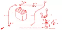 BATTERIE pour Honda FOURTRAX 350 RANCHER Electric Shift de 2006