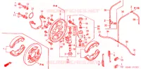FLASQUE   MACHOIRES DE FREIN AVANT pour Honda FOURTRAX 350 RANCHER Electric Shift de 2006