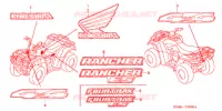 AUTOCOLLANTS pour Honda FOURTRAX 350 RANCHER 4X2 de 2004