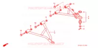 TRIANGLES AVANT (2WD) pour Honda FOURTRAX 350 RANCHER 4X2 de 2006