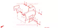 COUVERCLE GAUCHE pour Honda BIG ONE 1000 WHITE de 1995