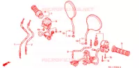 LEVIER DE GUIDON   CABLE   COMMODO pour Honda BIG ONE 1000 WHITE de 1995