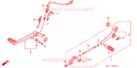 PEDALE pour Honda BIG ONE 1000 WHITE de 1995