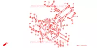 CADRE pour Honda BIG ONE 1000 BLACK de 1994