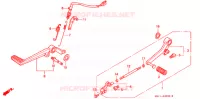 PEDALE pour Honda BIG ONE 1000 BLACK de 1994