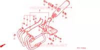 SILENCIEUX D'ECHAPPEMENT pour Honda BIG ONE 1000 BLACK de 1994