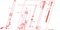 FOURCHE pour Honda BIG ONE 1000 TYPE 2 de 1994