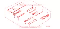 OUTIL pour Honda CB 125 T DRIVING SCHOOL de 1995