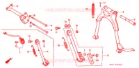 BEQUILLE pour Honda CB 125 T de 1999