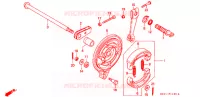 FLASQUE   MACHOIRES DE FREIN ARRIERE pour Honda CB 125 T de 1999