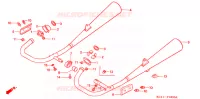 SILENCIEUX D'ECHAPPEMENT pour Honda CB 125 T de 1999