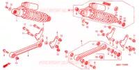 AMORTISSEUR ARRIERE pour Honda CB 1300 SUPER FOUR SPECIAL de 2002