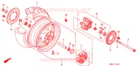 ROUE ARRIERE pour Honda CB 1300 SUPER FOUR SPECIAL de 2002