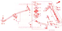 MAITRE CYLINDRE DE FREIN ARRIERE pour Honda CB 400 F CB1 With Speed warning light de 1989