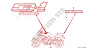 T (1) pour Honda CB 400 F CB1 Without Speed warning light de 1990