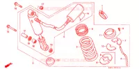 AMORTISSEUR ARRIERE (2) pour Honda CB 400 F CB1 With Speed warning light de 1990