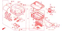 FILTRE A AIR (1) pour Honda CB 400 F CB1 With Speed warning light de 1990