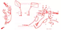 LEVIER DE GUIDON   CABLE   COMMODO pour Honda CB 400 F CB1 With Speed warning light de 1990