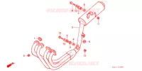 SILENCIEUX D'ECHAPPEMENT pour Honda CB 400 F CB1 With Speed warning light de 1990