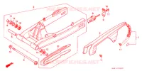 BRAS ARRIERE pour Honda CB 400 F CB1 Without Speed warning light de 1991