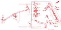 MAITRE CYLINDRE DE FREIN ARRIERE pour Honda CB 400 F CB1 Without Speed warning light de 1991