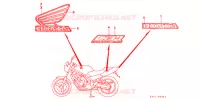 T (2) pour Honda CB 400 F CB1 Without Speed warning light de 1991