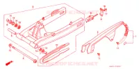 BRAS ARRIERE pour Honda CB 400 F CB1 With Speed warning light de 1991
