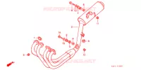 SILENCIEUX D'ECHAPPEMENT pour Honda CB 400 F CB1 With Speed warning light de 1991