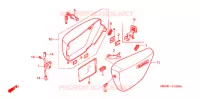 COUVERCLES LATERAUX pour Honda CB 400 SS TWO TONES de 2008