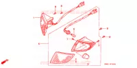 CLIGNOTANT AVANT pour Honda CABINA 50 TYPE 2 de 1994