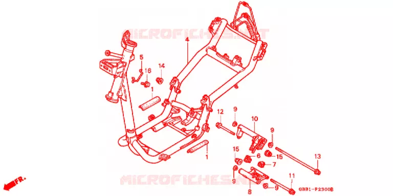 CADRE Honda MOTO 50 CABINA 1994  SCX50R_II