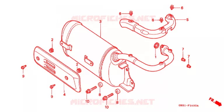 SILENCIEUX D'ECHAPPEMENT Honda MOTO 50 CABINA 1994  SCX50R_II