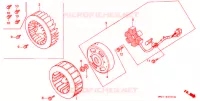 ALTERNATEUR pour Honda LEAD 90 de 1991